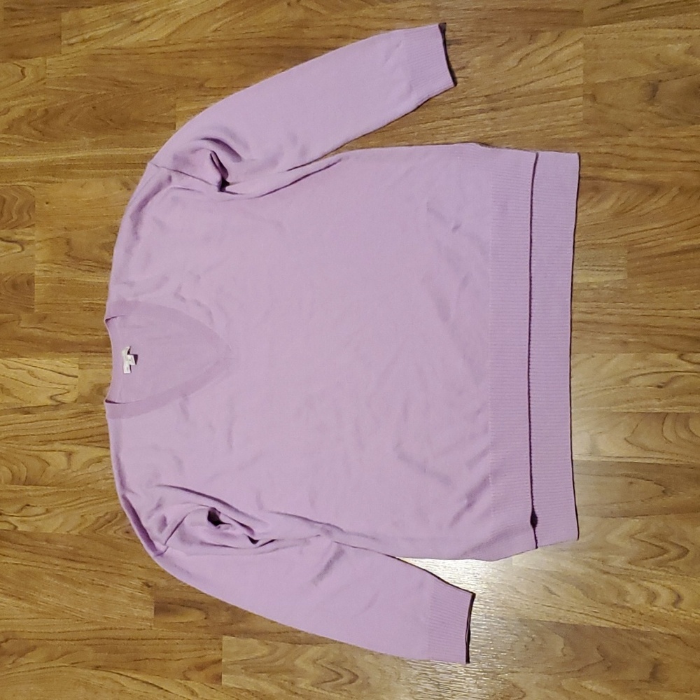 Gap V Neck Oversized Womens Sweater Size M Lavender Color